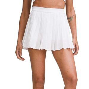 Lululemon High-Rise Pleated Tennis Skirt *White